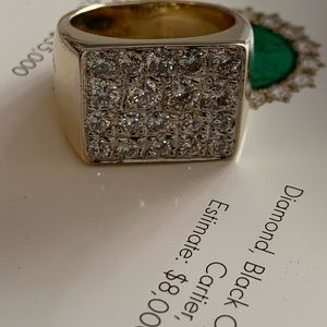 Men’s Gold Ring with diamonds
